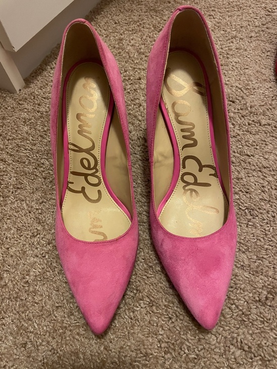 Sam Edelman Shoes - Sam Edelman Hot Pink Suede Pointed Toe Pumps